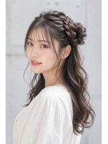 アーダー 郡山駅前店(ADER) 大人可愛い編み込みハーフアップ
