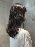 ミディアム/ボブ/レイヤー/顔周りレイヤー/パーマ/艶カラー
