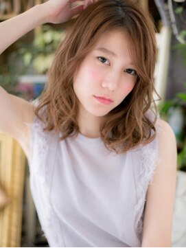 カバーヘア イヴ 戸頭店(COVER HAIR EVE) *EVE戸頭*くせ毛風カールのフェミニンふわミディa