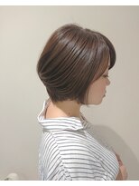 20代30代40代50代丸みショート無造作カールデザインカラー