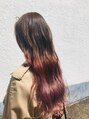 ブルースタイル 荏原町店&nbsp;ピンクヴァイオレットのグラデーションカラー