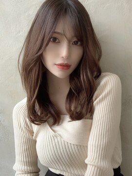 アフロート ルヴア(AFLOAT RUVUA) 20代30代大人かわいいセミロングヘア★ブランジュ