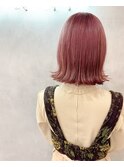 ピンクカラー☆ボブ