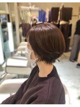 ヘアーメイク マック(Hair Make MX) 前下がり丸みショートボブ