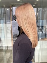 ワンスタイル(One style)&nbsp;【2ブリーチ　学割U24】ハイトーンカラー　milk tea beige