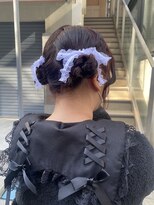 ランド 原宿表参道(LAND)&nbsp;ヘアアレンジ/ヘアセット/ピンクカラー