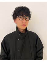 ナループロアツム(Nalu pu loa Tsum)&nbsp;メンズパーマ/くせ毛風パーマ/ショートパーマ/メンズヘア/黒髪