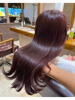 ラ メール ヘア デザイン(La mer HAIR DESIGN)&nbsp;パープルレッドカラー