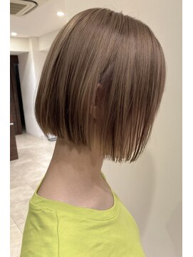 ジャム(Jam) 小顔ミニボブ×ミルクティーカラー★中村大輔