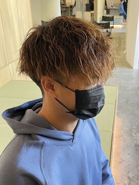 ニアウ 太田店(Niau) ツイストスパイラルパーママッシュメンズパーマ波巻きパーマ