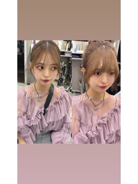 リリー(Lilley) 天神韓国ヘア×前髪×顔まわりカット