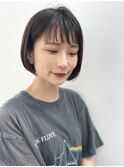 黒髪シンプルなボブ〈drop/表参道/青山〉