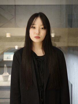 ネロ ヘアサロン 渋谷(NERO HAIR SALON) 【眞下秋歩】ワンポイントバング◎ナチュラルストレート