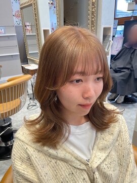 エムサロン 前橋川原(emusalon) 【maho】春カラー♪ハニーミルクティー