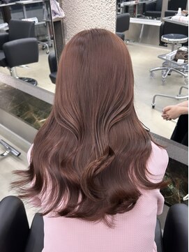 ペレ 栄店(PELE) ブリーチなしダブルカラー/美髪/ピンクブラウン/栄