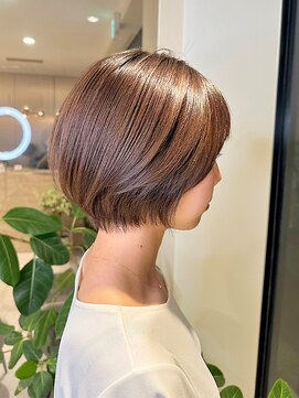 ミズチャーム(Ms.CHARM) まるみショート/こっくりブラウン/ブリーチなしダブルカラー