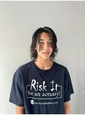 【石原】メンズボブとニュアンスウェーブパーマ