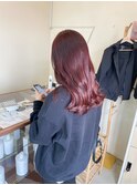 チェリーレッド_暖色ブラウン_艶髪_髪質改善_COTA_109