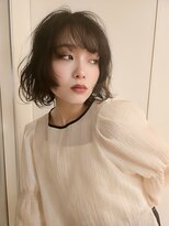 ネオリーブアイム 横浜西口店(Neolive aim)&nbsp;ワンカールボブルフ小顔くすみベージュレイヤー韓国前髪黒髪