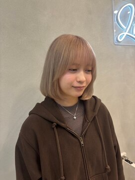 ジーナ  札幌大通(Zina) 美髪＊ボブ＊ホワイトベージュ＊髪質改善＊Zina札幌大通