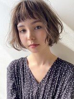 【green表参道】アッシュブラウン/パーマスタイル