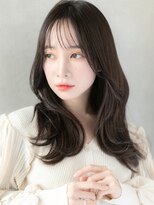 ローレン(LOREN) 透明感/美肌に見える黒髪/ツヤ髪韓国風巻きレイヤーロング