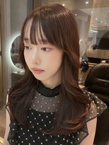 ジーナ 福岡天神(Zina)&nbsp;韓国風／レイヤーカット／顔周りカット