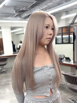 ニコ トウキョウ 渋谷(nico TOKYO) ダブルカラーミルクティーピンクホワイトパープルハイトーン韓国