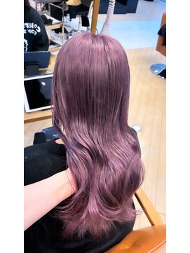 ユニ バイ マグ 長野店(Uni.by Mag) " 透け感抜群" ダブルカラー ミルクティーピンクベージュ