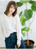 綾瀬/髪質改善/シャドールーツ×ミディアムレイヤーボブm