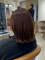 オリ 仙台(Oli) 20代~30代レッドブラウンボブスタイル