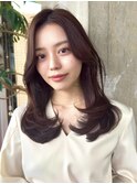 ミディアムヘア/レイヤーカット/外はねくびれ30代40代50代表参道
