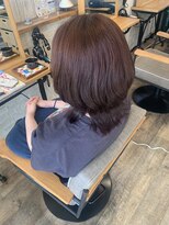 グリット(glit)&nbsp;ピンクベリーブラウン×くびれミディ/レイヤー/30代/40代