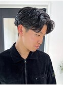 桑名メンズカットメンズパーマセンターパートニュアンスパーマ