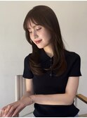顔周りレイヤーカットべージュカラーくびれレイヤーカット
