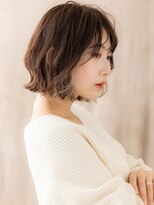 カバーヘアアンドスパ ブリス 浦和(COVER HAIR&SPA bliss) くびれヘアイヤリングカラー切りっぱなし外ハネボブ20代30代X