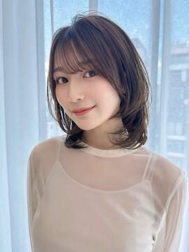 モナザスカイ 栄(MONA the SKY) 【MONA】ミディアムレイヤー/ウルフカット/ラテブラウン【栄駅】