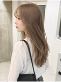 ミディアムレイヤー”レイヤーカット*ミントベージュ*/川崎