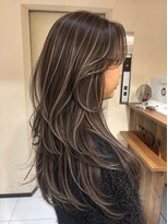 ノラキチジョウジ(NORA KICHIJOJI)&nbsp;明るめコントラストハイライト海外風ハイライトレイヤーカット