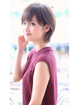 ジルバイジアン(JILL by GIEN) 耳かけショートロブ 斜めバング