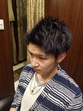 ヒロギンザ 青山店(HIRO GINZA) 七三前上げスタイル