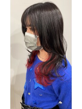 ドルチェ 心斎橋(Dolce) パープルレッド×インナーカラー