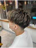 メンズ☆刈り上げハイライトスタイル　バーバー 