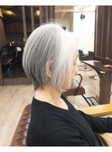 グレイショートボブ