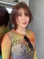 ジエクト カナウ(The Ect canow)&nbsp;ウルフカット/顔周りカット/髪質改善/アプリコットオレンジ