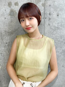 シー バイ ロンド 新宿(Sea by Lond) ミディアムレイヤーカット×ダークアッシュ[似合わせ/レイヤー]