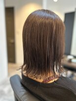 ビオヘアー(bio hair)&nbsp;大人女性外ハネボブ×透明感N.カラーグレージュ