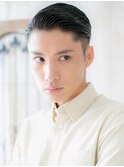 七三オールバックでビジネスも◎フェードカットスタイルU上尾