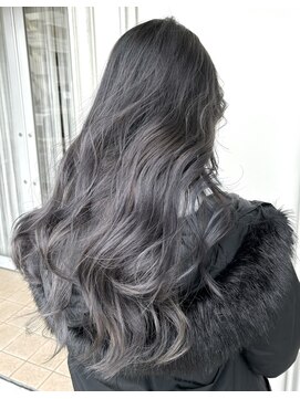 グラスペディア(graspedia) グレーバレイヤージュ【広島派手髪】【広島バレイヤージュ】