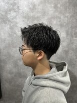 スピン 本八幡(SPIN)&nbsp;ベリーショート/ダークアッシュ/ニュアンスパーマ/韓国マッシュ